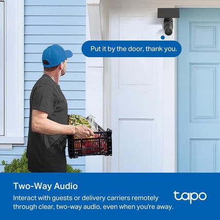 Tapo Solarcam C403 Kit, Outdoor Battery Camera W/Solar Panel, Wireless, 1080P, F