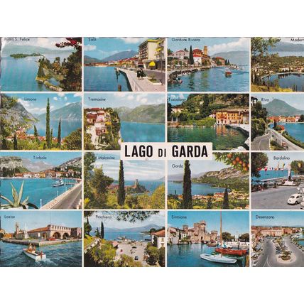 Ross's Multiview Postcard Lago Di Garda Lake Garda
