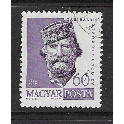 HUNGARY 1960 CELEBRETIES & ANNIV 60f GARIBALDI USED SG1659