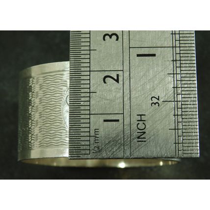 Vintage Solid Sterling Silver Napkin Ring 1971 By J Gloster Ltd 'Sr John'