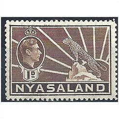 Nyasaland 1938 SG131 1d Brown Mounted Mint