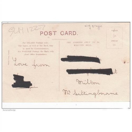 Head And Shoulders Of Miss Kathleen Courtney Actress Postcard (GLM1227)