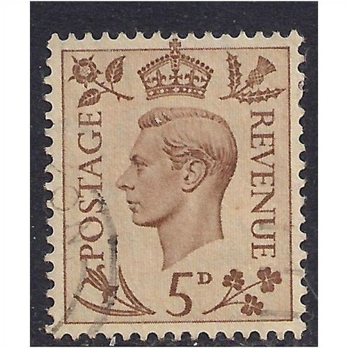 GB 1938 KGV1 5d Brown used stamp SG 469.( C492 )