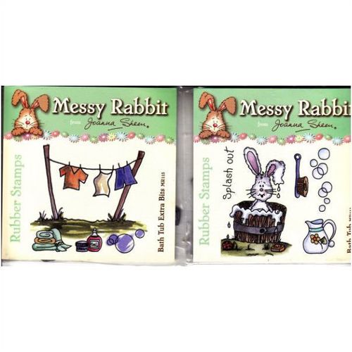 Messy Rabbit Bath Tub Stamps + Bath Tub Extra Bits