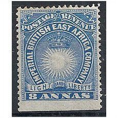 British East Africa 1890 SG12 8a Blue Mounted Mint . .
