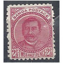Samoa 1893 SG60 2 1/2d Rose Mounted Mint .