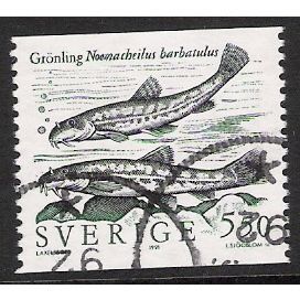 Fa 1670: 5 Kr. 50 multicoloured Rare Fresh Water Fish: Stone Loach.