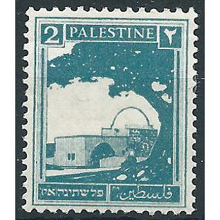 Palestine 1927 SG90 2m Greenish-Blue Mounted Mint ....