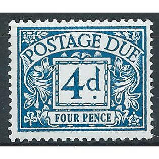 1968 D75 4d Blue (PVA) Postage Due Unmounted Mint ..