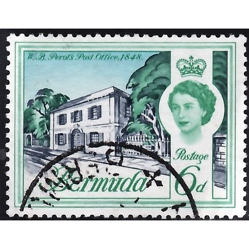 Bermuda, 1962-65 6d Perot's Post Office, SG #168 (Scott #180), fine used