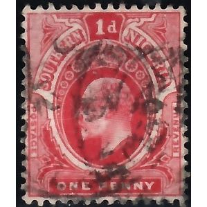 SOUTHERN NIGERIA, 1910 1d George V, SG 34ab (Scott #44), used