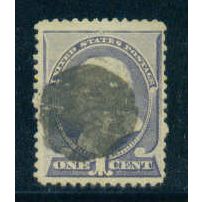 Used 212 1c Benjamin Franklin Just Clears M01333