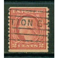 Used 492 2c George Washington Barely Clears A09911