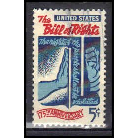 Used 1312 5c Bill of Rights Very Fine KA5402