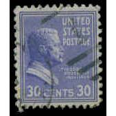 Used 830 30c Theodore Roosevelt Fine M08142