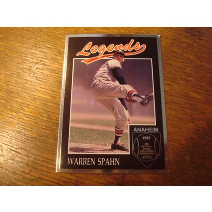 1991 Legends Sports Memorabilia, 10-Cards, WARREN SPAHN