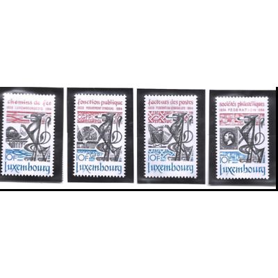 Luxembourg Stamps Scott #703 To 706, Mint Never Hinged