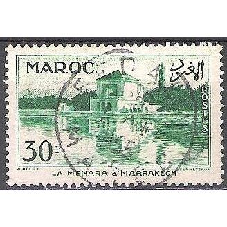 Maroc 1955 Michel 401 O Cote (2005) 0.60 € Marrakech La Menara Cachet rond