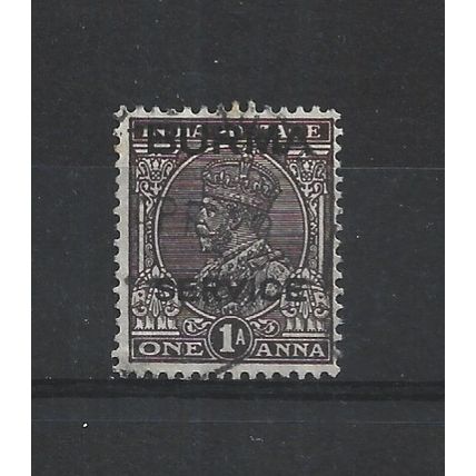 Burma.O4 1a Chocolate.Fine Used.Jul25d