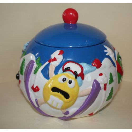 2003 Galerie M&Ms Winter Themed Candy or Cookie Jar