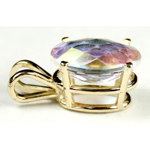 Mercury Mist Topaz, 14KY Gold Pendant, P004