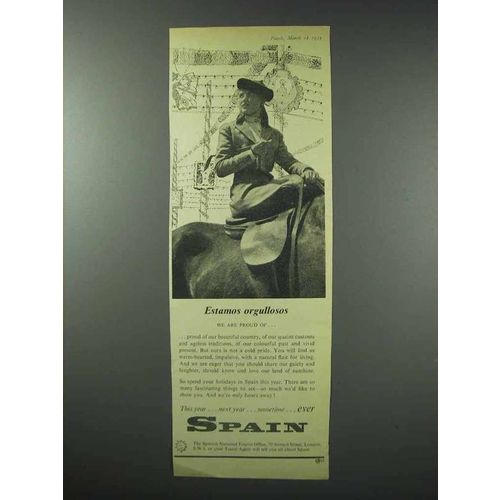 1959 Spain Tourism Ad - Estamos Orgullosos