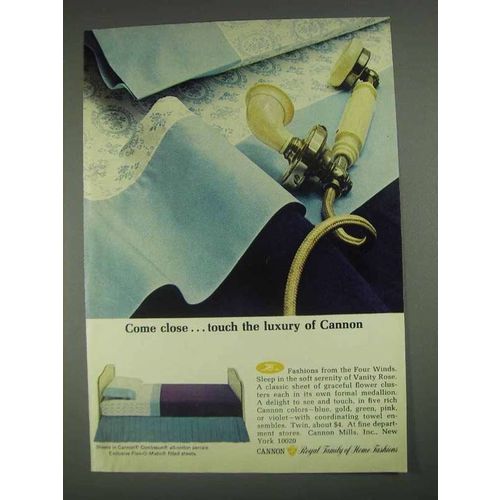 1967 Cannon Vanity Rose Sheets Ad - Come Close