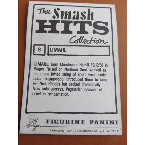 Smash Hits 1984 Panini Sticker No 8 Limahl