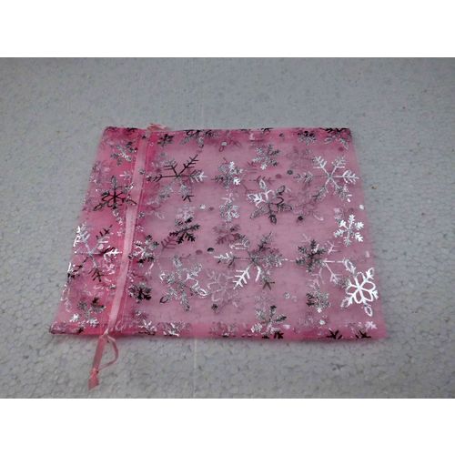 11 Organzabeutel,Stoffbeutel,ca9x13cm,Schne  e,rosa