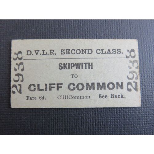 DVLR Derwent Valley Light Railway Skipwith-Cliff Common Ticket