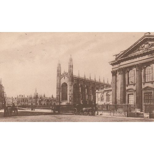 Cambridge, King's College Chapel & King's Parade Cambridge Postcard(CAM77381)