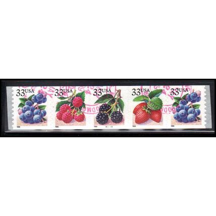 Used 3302-3305 33c Fruit Berries Very Fine PNC B2222/5 PA4124