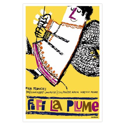 Decorative movie poster 4 film FIFI La Plume.French angel.Interior design fun!