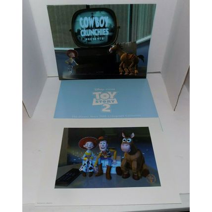 Disney's Toy Story 2 Lithograph 2000 Cowboy Crunchies Presents