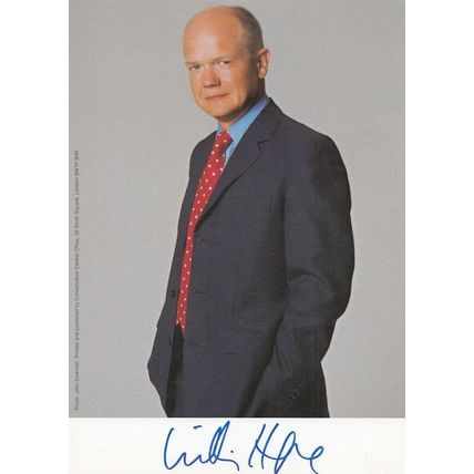 William Hague Former Conservative Party Leader Hand Signed Large Photo