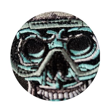Skull Diver Iron On Patch Embroidered Sew Motif Badge 9.5cm x 5.5cm P013