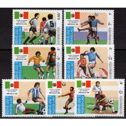 ZAYIX Laos 612-618 MNH World Cup Soccer Championships Sports Games 100323S35