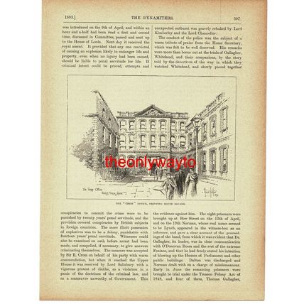 'The Times' Office, Printing House Square, London, Book Illustration (Print)