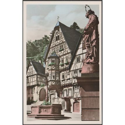 Am Marktplatz, Miltenberg am Main, c.1950 - Karl Peters Foto-AK