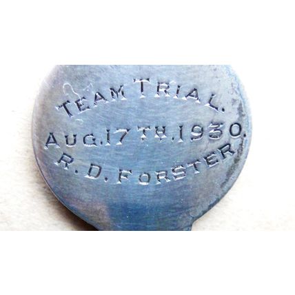 Motorcycle Team Trial Silver Hallmarked Spoon 1930