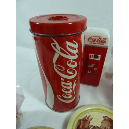 Vintage Coca Cola Bundle, Coasters, Polar Bear Headknocker, Tin, etc*