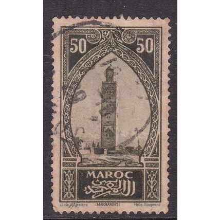 Morocco 1927 Marrakesh 50c Fine Used SG 138 VGC