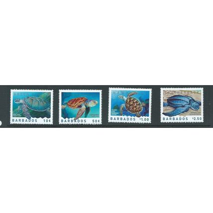 barbados stamps turtles set mnh 2007 sg1320 sg 1320