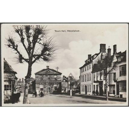 Town Hall, Woodstock, Oxfordshire, c.1920s - RP Postcard