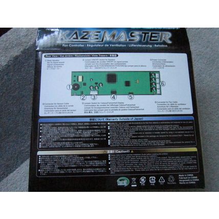 KAZE MASTER FAN CONTROLLER COOLER MASTER 120MM FANS PHANTEKS 140MM FANS BOXED