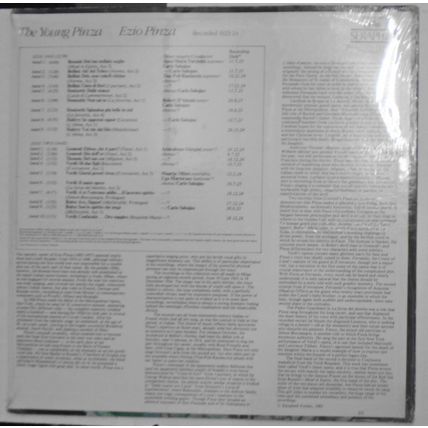 The Young Pinza - Recorded 1923-24 LP ..-SEALED..- Seraphim 60382