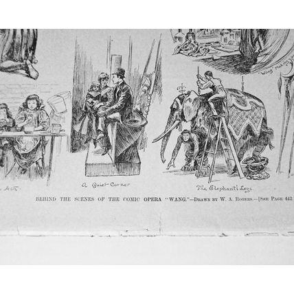 Behind The Scenes At The Comic Opera "Wang", Harper's Weekly, June 1891