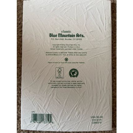 Blue Mountain Arts Get Well Soon Verse Card