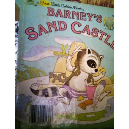 Barney's Sand Castle- Little Golden Book- Stephanie Calmenson