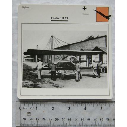 Fokker D V1 - Germany - Fighter - Collectors Club Card
